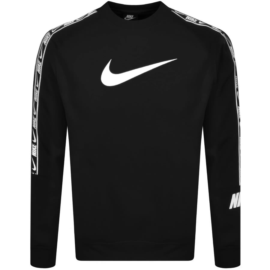 Alternative Image for ProductNike Crew Neck Repeat Sweatshirt Black1